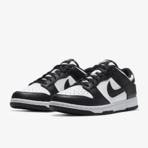 کفش کتانی Dunk Low White Black Unisex Dd1503-101 - 24