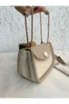 کیف باگت زنجیره ای کرم راسو زنانه - 201