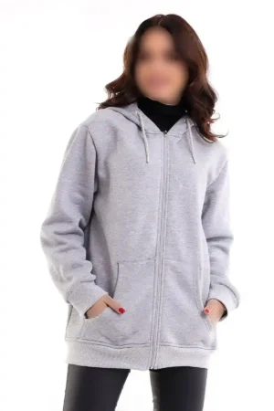 ژاکت کش باف پشمی کلاه دار - 940
