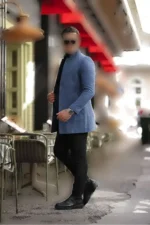 کت آبی مردانه Kaşe NEW SEASON - 1032