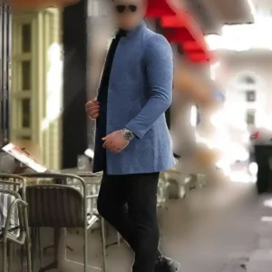 کت آبی مردانه Kaşe NEW SEASON - 1032