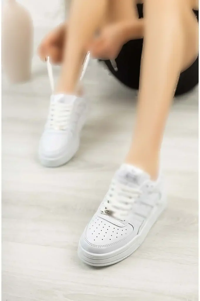 کفش ورزشی کتانی سبک انعطاف پذیر ارتوپدی تضمینی Unisex سفید سفید - 1064