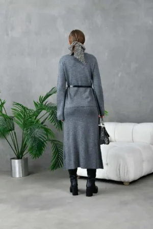 ژاکت یقه زنانه ژاکت بافتنی ارمینه دو نفره - 1130