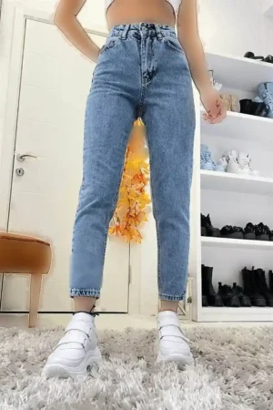 Mom Karyıkama Mom Super High Waist Mom Jeans - 1180