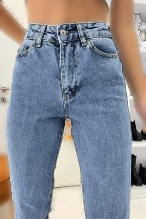 Mom Karyıkama Mom Super High Waist Mom Jeans - 1180