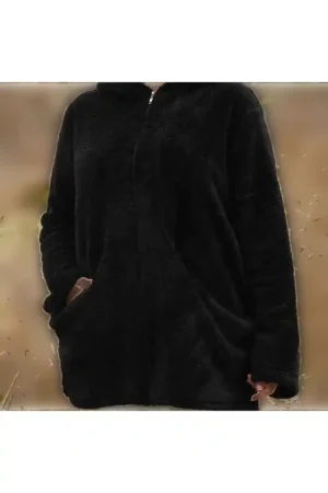 کت آستین بلند زنانه آستین بلند زیپ دار ژاکت مخملی - 1327