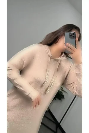 لباس جیبی گلدوزی شده کلاهدار 301801 - 1367