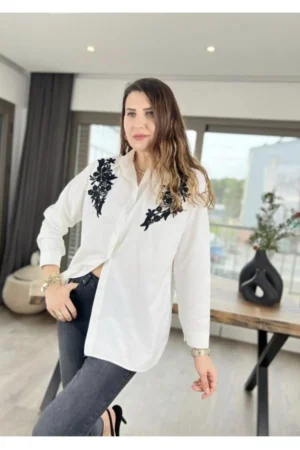 پیراهن زنانه بافت دار غیر آهنی اورسایز BB-dk90X01 - 1395
