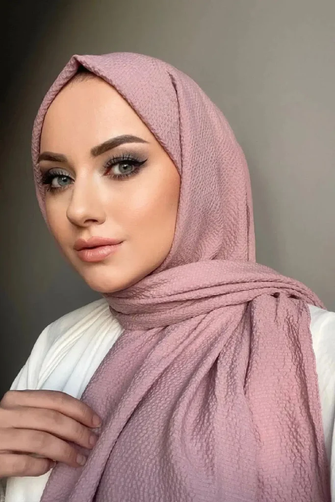 شال رنگ بلوک شال2039-d2 - 1454