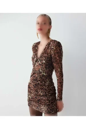 لباس پارچه ای طرح پلنگی - 1583