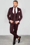 کت و شلوار باریک مردانه طرح آلویی 1810728 - 1644