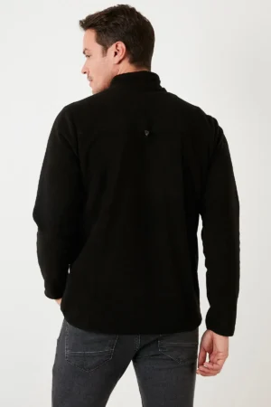 Slim Fit Anti-pilling Non-Pilling یقه باتو پشم گوسفند برآمده زمستانی مردانه - 1673