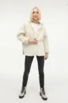 مانتو زنانه Hannah Teddy Jac Ecru 6CT2008 101398899 - 2063