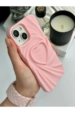 قاب سیلیکونی ضد ضربه با الگوی نقش برجسته ساتن مات سه بعدی سازگار با Apple iPhone 13 - 14 - 15 - 2032