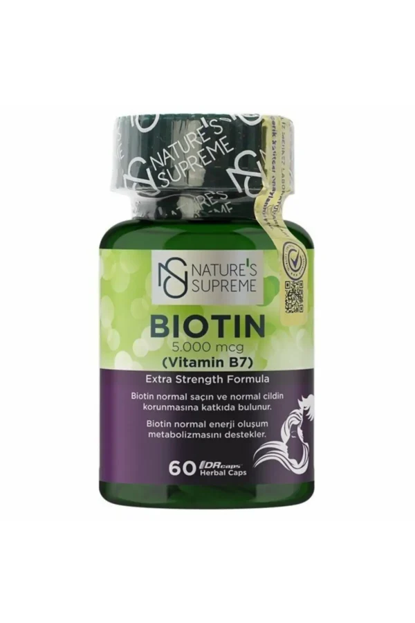 Biotin 5000 Mcg 60 Capsules - 1702