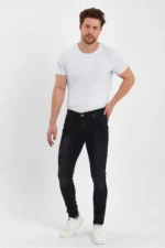 شلوار جین تنگ مردانه سنگی - 2351