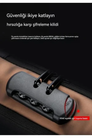 فکا جهانی شیک شانه، کیف سینه با پورت شارژ USB و قفل - 2054