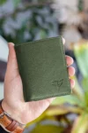 کیف پول مردانه چرم اصل دورتموند Rfid Blocking Green با محفظه سکه - 1826