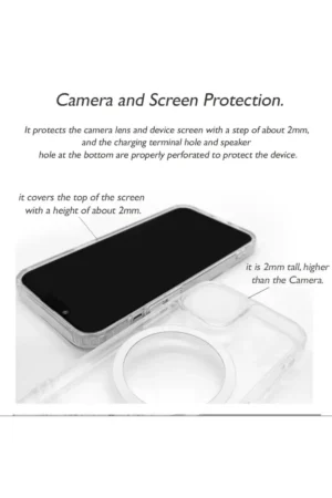 کیس سازگار با آیفون 13 شارژ بی سیم Magsafe Wireless Corner Protected Shock Absorbing - 2031