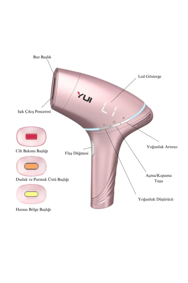 Iplv15 Pro Body -face- دستگاه اپیلاسیون لیزر یخ پالس اتوماتیک و دستی بدون درد با سر بیکینی - 2306