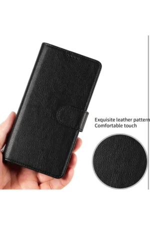 کیف پول کیف ویزیت iPhone 16 Pro Max Case Holder Wallet Cover Magnet clasp Stand 360 Protection Leather Texture - 2214
