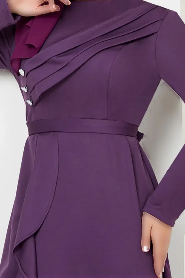 DRAPELi ̇ لباس شب 12241PL940 -M DARK LILA - 2780