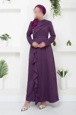 DRAPELi ̇ لباس شب 12241PL940 -M DARK LILA - 2780