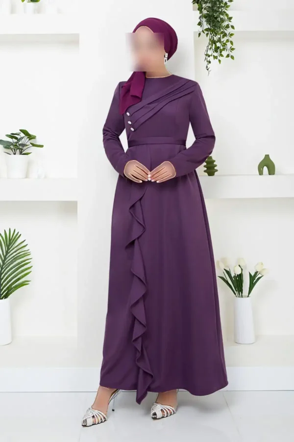 DRAPELi ̇ لباس شب 12241PL940 -M DARK LILA - 2780