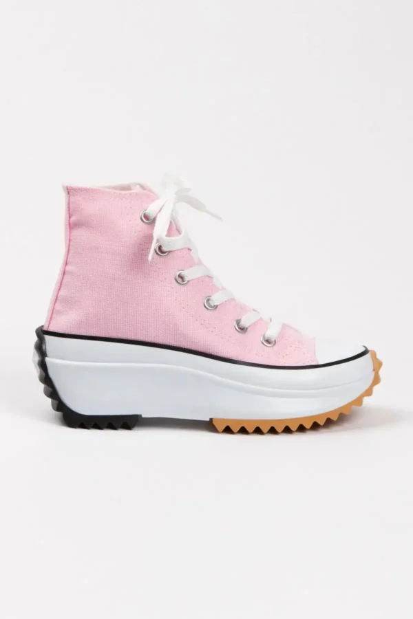 Pink- Art's The Runstar Unisex Canvas کفش ورزشی Run Run Star - 2768