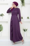 DRAPELi ̇ لباس شب 12241PL940 -M DARK LILA - 2780