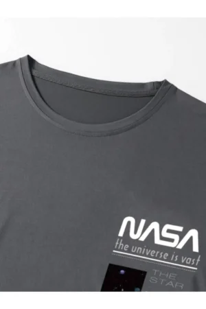 تیشرت مردانه NASA The Star Printed Oversize - 2724