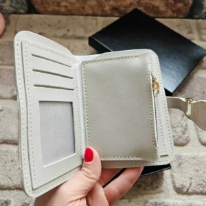 کیف پول سفید مخصوص زنان و درخشش در مجموعه سبک تر - 2697