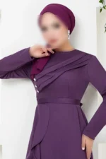 DRAPELi ̇ لباس شب 12241PL940 -M DARK LILA - 2780