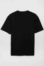 100 ٪ پنبه ارگانیک Solo Men 100 ٪ ضخیم بافت ضخیم تناسب دوچرخه یقه مشکی t -shirt - 2757