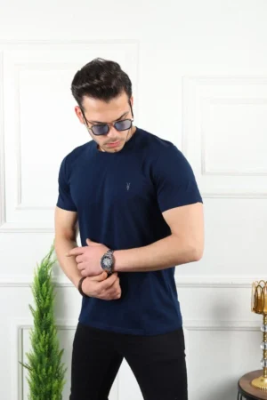 یقه دوچرخه Mult -Standard Mel -Men's Men's Mel -Standard Cut 100 ٪ پنبه 5 T -shirt بسته -3080