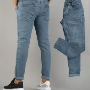 شلوار جین برش باریک ناخن باریک مرد روشن - 3259