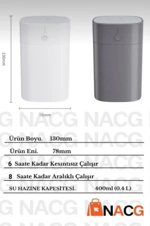 حواله رطوبت ساز H2O 400 میلی لیتر، دستگاه بخور اولتراسونیک و دیفیوزر عطر H2O 4507 - 3965