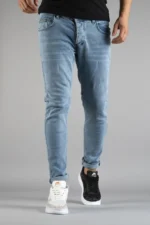 شلوار جین برش باریک ناخن باریک مرد روشن - 3259