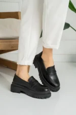 کفش های زنانه سیاه Loafer Daily - 3126