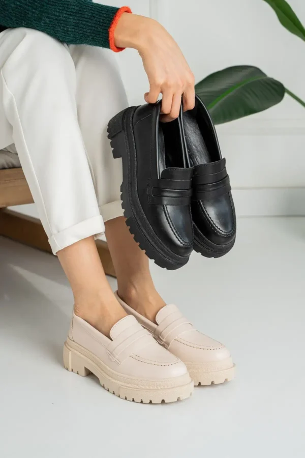 کفش های زنانه سیاه Loafer Daily - 3126