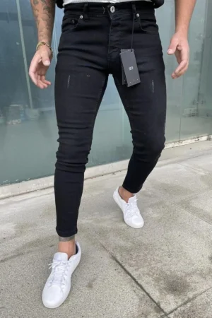 شلوار جین لیزر Lycra Slim Black Slim Fit - 3260