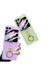 کاپ فلیپ سامسونگ گلکسی Z Flip 6 با حرف Z، دارای حلقه نگهدارنده و پایه دار، با قابلیت تاشو - 3622