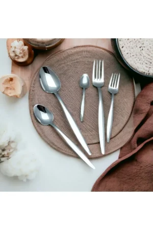 ست قاشق و چنگال 30 پارچه‌ای برای 6 نفر مدل تیز (در بسته بندی) - 3824