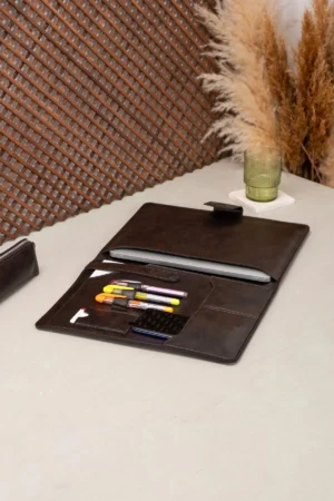 لپ تاپ چرمی PU MacBook 13 ، 13.3 ، 13.6 ، 14 اینچ M1 M2 M2 M3 Laptop Pro Air Organizer Case Case Bag - 2906