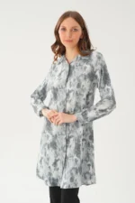 4236A تونیک طرح‌دار خاکستری - 3789