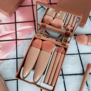 Mirror قابل حمل 5 -Makeup برس تنظیم سایه چشم ، پایه ، مخلوط کردن سرخ ، برس آرایش - 3024