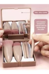 Mirror قابل حمل 5 -Makeup برس تنظیم سایه چشم ، پایه ، مخلوط کردن سرخ ، برس آرایش - 3024