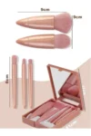 Mirror قابل حمل 5 -Makeup برس تنظیم سایه چشم ، پایه ، مخلوط کردن سرخ ، برس آرایش - 3024