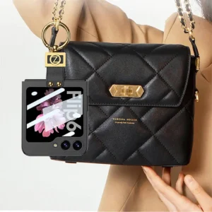 کاپ فلیپ سامسونگ گلکسی Z Flip 6 با حرف Z، دارای حلقه نگهدارنده و پایه دار، با قابلیت تاشو - 3622