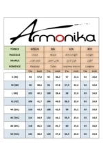 الگوی گل سیاه الگوی پیراهن آستین بلند -22K001063 - 3442 - 3442